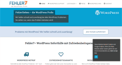Desktop Screenshot of fehlersieben.de